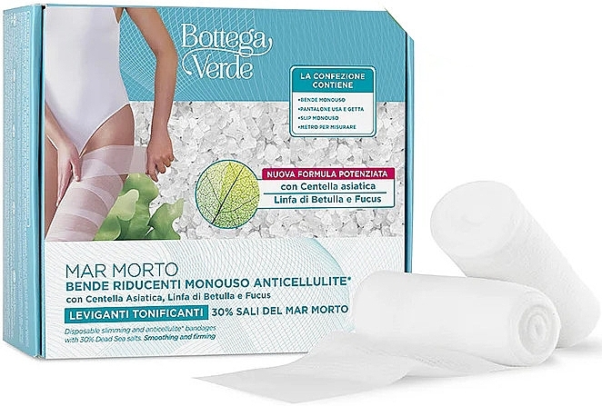 Jednorazowe antycellulitowe opatrunki wyszczuplające - Bottega Verde Anticellulite Slimming Bandages — Zdjęcie N1