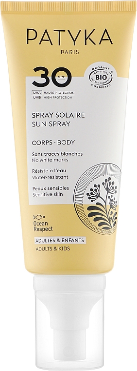 Spray do ciała z ochroną przeciwsłoneczną - Patyka Spray Solaire Corps Bio SPF30