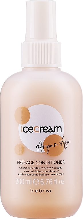 Spray-odżywka z olejem arganowym - Inebrya Ice Cream Pro Age 2-Phase Conditioner Argan Oil — Zdjęcie N1