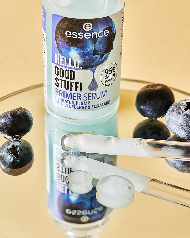 Baza-serum do twarzy - Essence Hello, Good Stuff! Primer Serum Hydrate & Plump Blueberry & Squalane — Zdjęcie N11