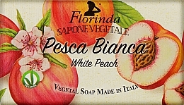 Kup Mydło naturalne w kostce Biała brzoskwinia - Florinda White Peach Natural Soap