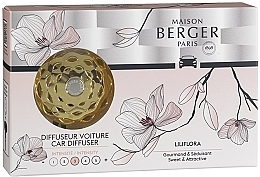 Kup Maison Berger Liliflora - Dyfuzor zapachowy do samochodu, złoty