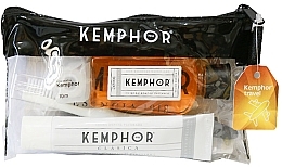 Kup Zestaw - Kemphor Classic Dental Travel Set (toothpaste/25ml + mouthwash/50ml + tooth/br/1pcs + floss/1pcs)