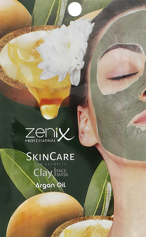 Glinkowa maseczka do twarzy z olejem arganowym - Zenix Professional SkinCare Clay Face Mask Argan Oil — Zdjęcie N1