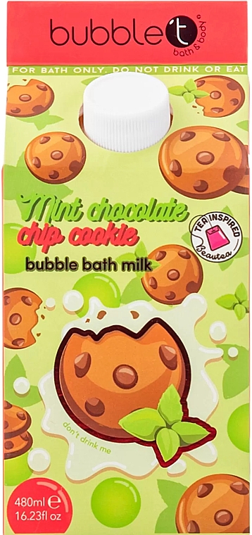 Mleczna pianka do kąpieli Mięta z czekoladą - Bubble T Mint Chocolate Bubble Bath Milk