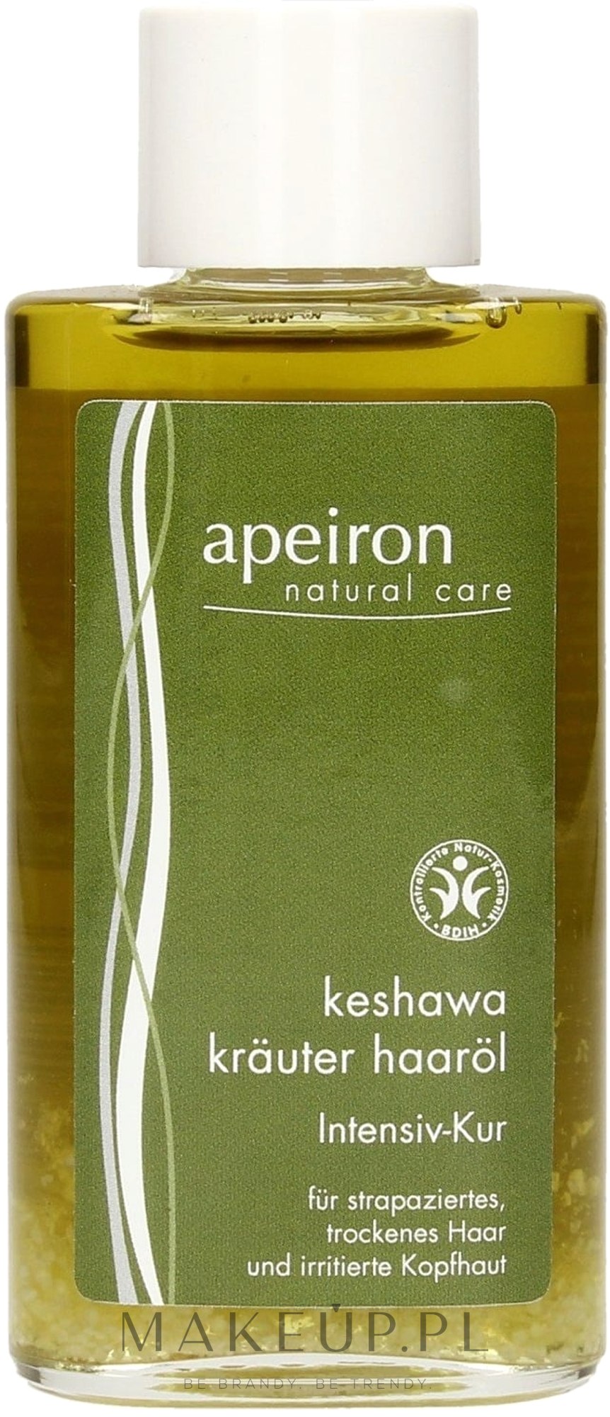 Ziołowy olejek do włosów - Apeiron Keshawa Herbal Hair Oil — Zdjęcie 100 ml