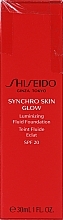 PRZECENA! Rozświetlający podkład do twarzy SPF 20 - Shiseido Synchro Skin Glow Luminizing Fluid Foundation * — Zdjęcie N2
