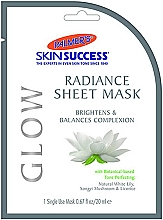 Kup Rozświetlająca maska w płachcie do twarzy - Palmer's Skin Success Glow Radiance Sheet Face Mask