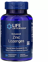 Pastylki do ssania z cynkiem wzmacniające odporność - Life Extension Enhanced Zinc Lozenges — Zdjęcie N1