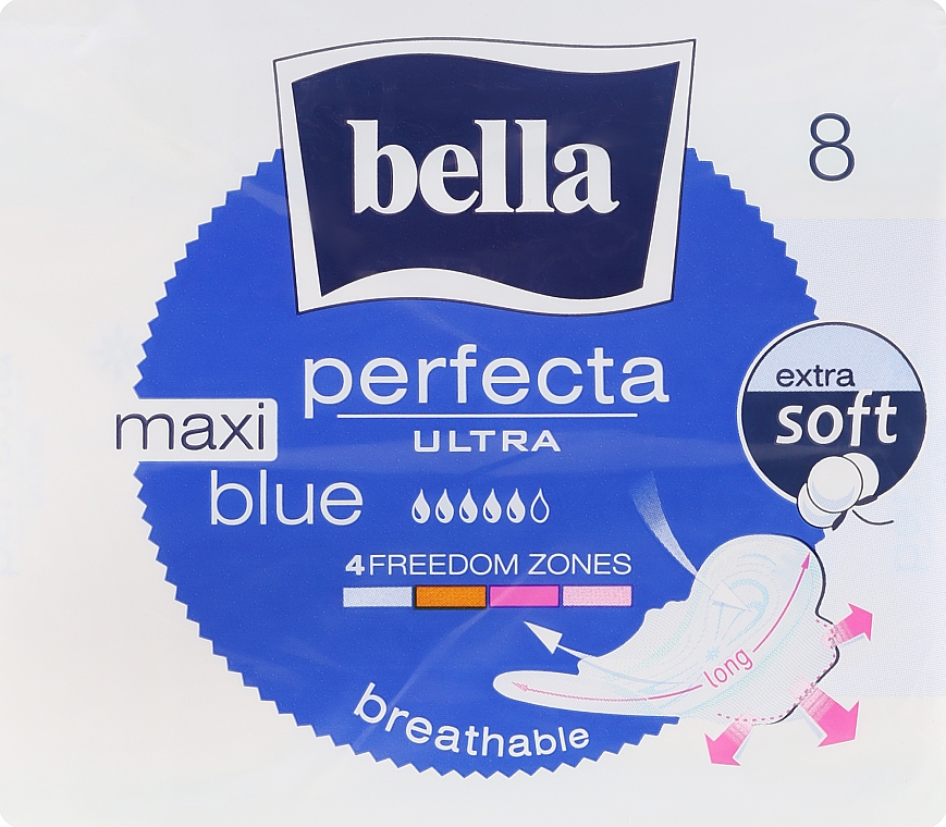 Podpaski, 8 szt. - Bella Perfecta Ultra Blue Maxi