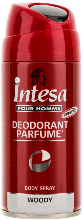 Perfumowany dezodorant w sprayu do ciała dla mężczyzn Woody - Intesa Classic Red Woody Body Spray Protective Action — Zdjęcie N1