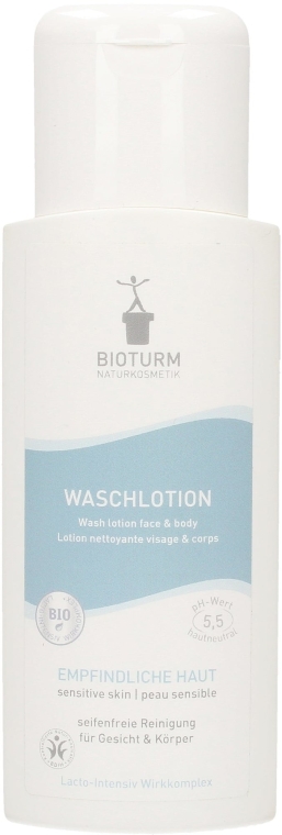 Łagodny balsam do mycia twarzy i ciała - Bioturm Wash Lotion Face & Body — Zdjęcie N1