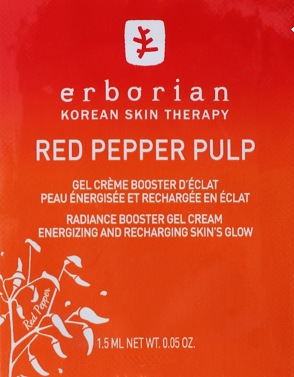 Krem żelowy do twarzy - Erborian Red Pepper Pulp (próbka) — Zdjęcie N1