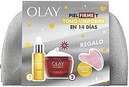 Kup Zestaw dla mężczyzn - Olay Regenerist (d/cr/50ml + f/ser/40ml + guasha + bag)