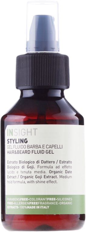 Fluid do modelowania włosów i brody - Insight Man Hair & Beard Fluid Gel — Zdjęcie N1