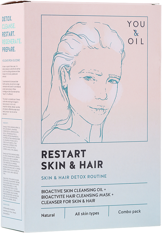 PRZECENA! Terapia do twarzy i włosów - Restart Skin & Hair. 3 in 1 Bundle * — фото N1