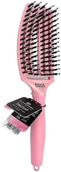 Szczotka do włosów - Olivia Garden Finger Brush Combo Amore Pearl Pink Medium — Zdjęcie N3