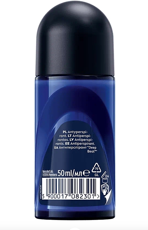 Dezodorant w kulce dla mężczyzn - NIVEA MEN Deep Black Carbon Beat Anti-Perspirant Roll-On — Zdjęcie N2