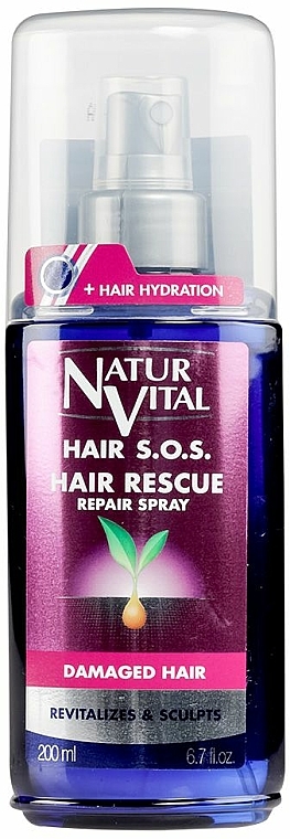 Spray przeciw wypadaniu i łamaniu włosów - Natur Vital Hair Rescue Repair Spray — Zdjęcie N1
