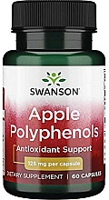 Suplement diety Polifenol jabłkowy 125 mg 60 szt. - Swanson Maximum Strength Apple Polyphenols — Zdjęcie N1