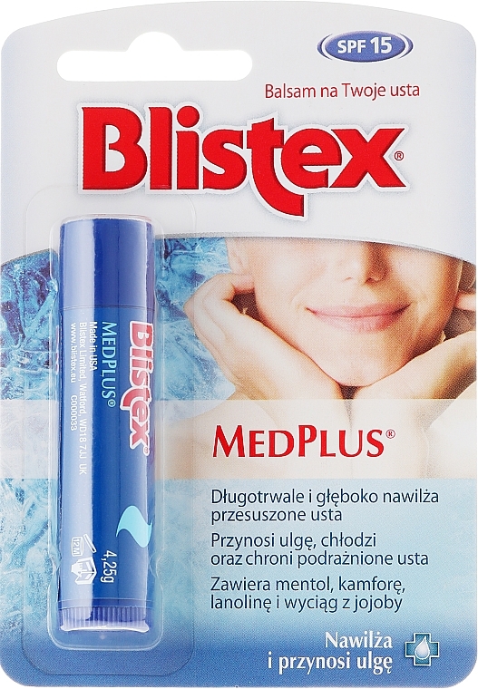 PRZECENA! Nawilżająca pomadka do ust - Blistex MedPlus Stick Lip Balm * — Zdjęcie N1