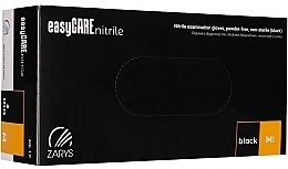 Rękawiczki nitrylowe, czarne, rozm. S, 100 szt. - Zarys Easycare Nitrile Black M — Zdjęcie N1