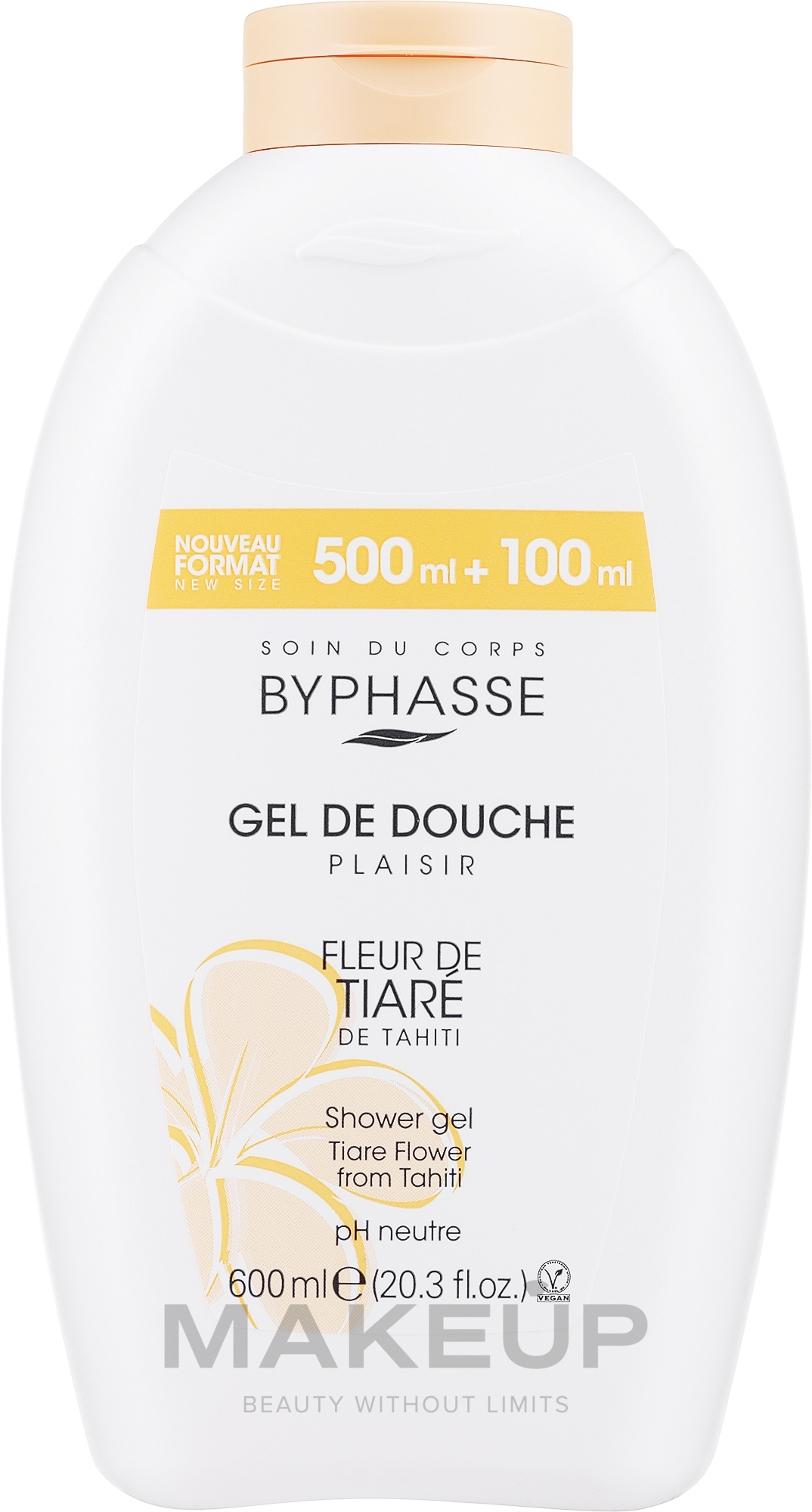 Żel pod prysznic - Byphasse Plaisir Shower Gel Tiare Flower — Zdjęcie 600 ml