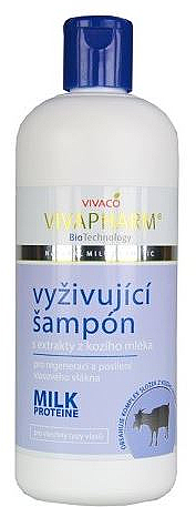 Odżywczy szampon z kozim mlekiem - Vivaco Vivapharm Nourishing Shampoo With Goat's Milk Extracts — Zdjęcie N1