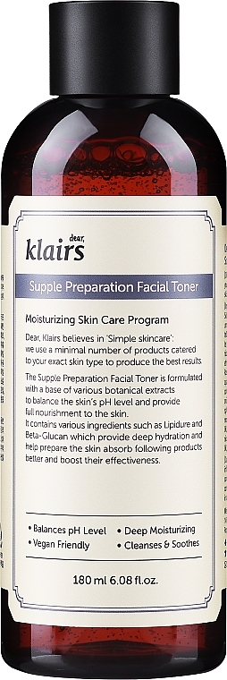 Nawilżający tonik do twarzy - Klairs Supple Preparation Facial Toner