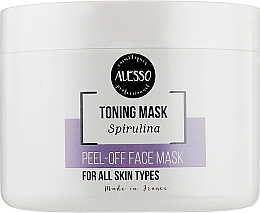 Kup Alginatowa maska ​​oczyszczająca z chlorofilem - Alesso Professionnel Peel-Off Face Toning Mask Spirulina