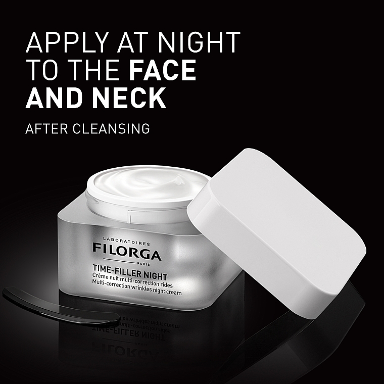 PRZECENA! Multikorekcyjny krem przeciwzmarszczkowy do twarzy - Filorga Time-filler Night Cream * — Zdjęcie N7