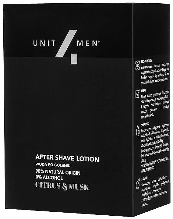 Balsam po goleniu - Unit4Men Citrus&Musk After Shave Lotion — Zdjęcie N2