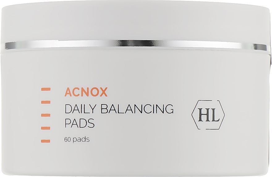 Płatki do twarzy zwilżone balsamem - Holy Land Cosmetics Acnox Daily Balancing Pads — Zdjęcie N1