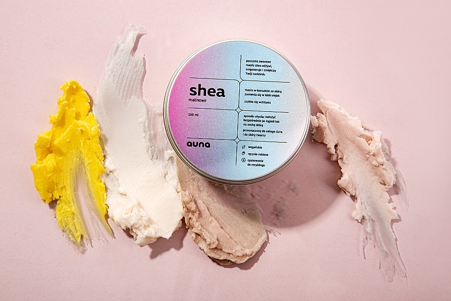 Masło shea do twarzy i ciała Malina - Auna Shea Raspberry Butter — Zdjęcie N3