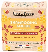 Kup Szampon do włosów w kostce z owsem i miodem - BeauTerra Solid Shampoo For Dry Hair