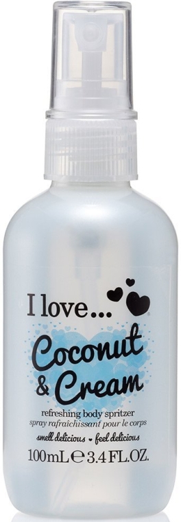 Odświeżający spray do ciała - I Love... Coconut & Cream Refreshing Body Spritzer  — Zdjęcie N1