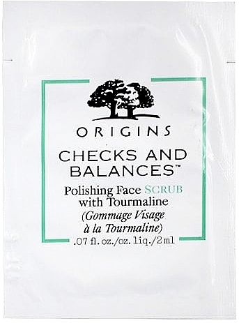 Polerujący peeling do twarzy z turmalinem - Origins Checks and Balances Polishing Face Scrub (próbka) — Zdjęcie N1