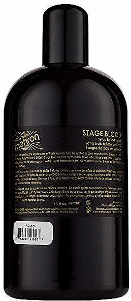 Sztuczna krew sceniczna w płynie - Mehron Makeup Stage Blood Bright Arterial — Zdjęcie N4