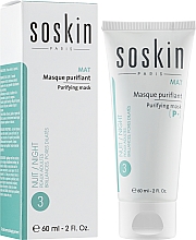 Oczyszczająca maseczka dla skóry tłustej i mieszanej - Soskin Purifying Mask — Zdjęcie N2