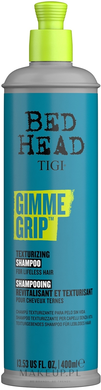 Szampon do włosów zwiększający objętość - Tigi Bed Head Gimme Grip Shampoo Texturizing — Zdjęcie 400 ml