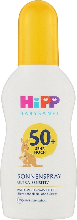 Balsam przeciwsłoneczny dla dzieci SPF50+ - HIPP Babysanft SPF50 Ultra Sensitiv — Zdjęcie N1