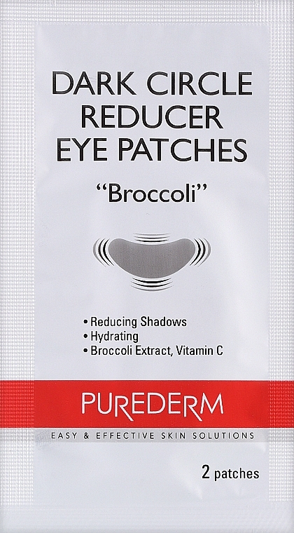Płatki na okolice oczu Brokuły - Purederm Dark Circle Reducer Eye Patches Broccoli — Zdjęcie N2