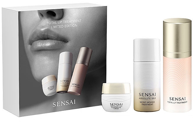 Zestaw - Sensai Total Lip Treatment (f/mousse/30ml + lip/cr/15ml + f/cr/6ml) — Zdjęcie N1