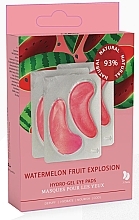 Płatki pod oczy z ekstraktem z arbuza - Vegan By Happy Watermelon Fruit Explosion Hydro-Gel Eye Pads — Zdjęcie N1