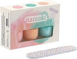 Zestaw lakierów do paznokci dla dzieci - Namaki (polish/7.5ml + acc) — Zdjęcie N2