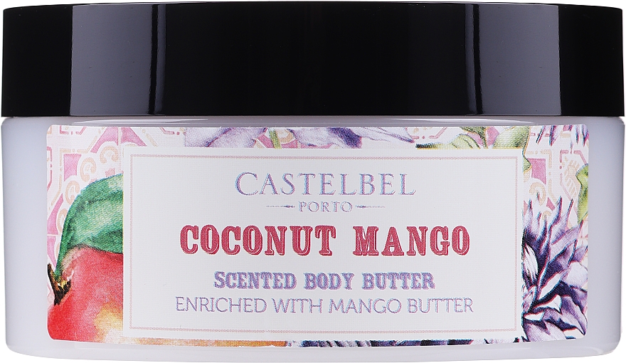 Masło do ciała z olejem z nasion konopi i CBD - Castelbel Smoothies Coconut Mango Body Butter  — Zdjęcie N1