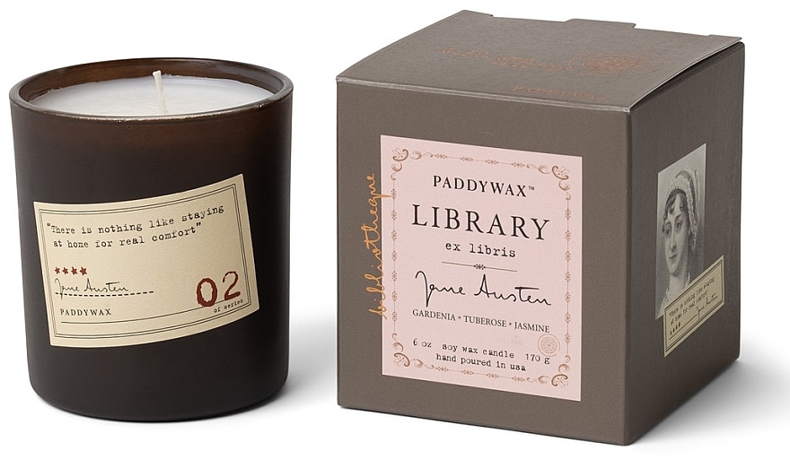 Świeca zapachowa w szkle - Paddywax Library Jane Austen Candle — Zdjęcie N1