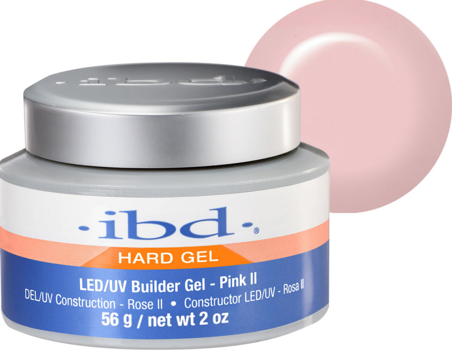 Różowy żel budujący do paznokci - IBD Spa Hard Gel LED/UV Pink II — Zdjęcie N1