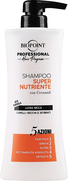 Ultraodżywczy szampon do włosów zniszczonych i suchych - Biopoint Super Nourishing Shampoo
