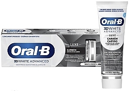 Węglowa pasta do zębów - Oral-B 3D White Advanced Luxe Charcoal Toothpaste — Zdjęcie N1